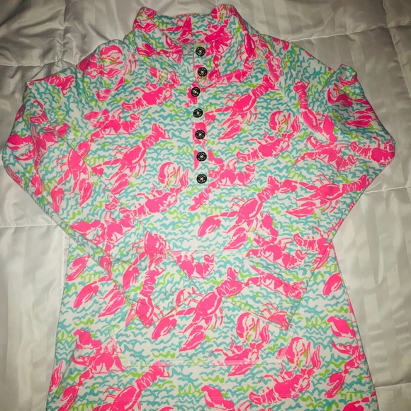 Lilly Pulitzer Sweaters - Lily Pulitzer popover in Lobsta Roll print EUC